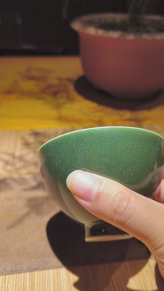 Handcrafted Sparkling Glaze Ceramic Tea Cup | Home Relax Studio