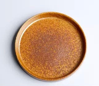 Handmade Japanese ceramic plate coaster with natural glaze finish for tea cups and coffee mugs – Home Relax Studio