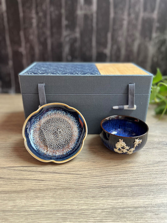 Ceramic Gift Set | Beautiful Tea Cup and Dish Set | Home Relax Studio